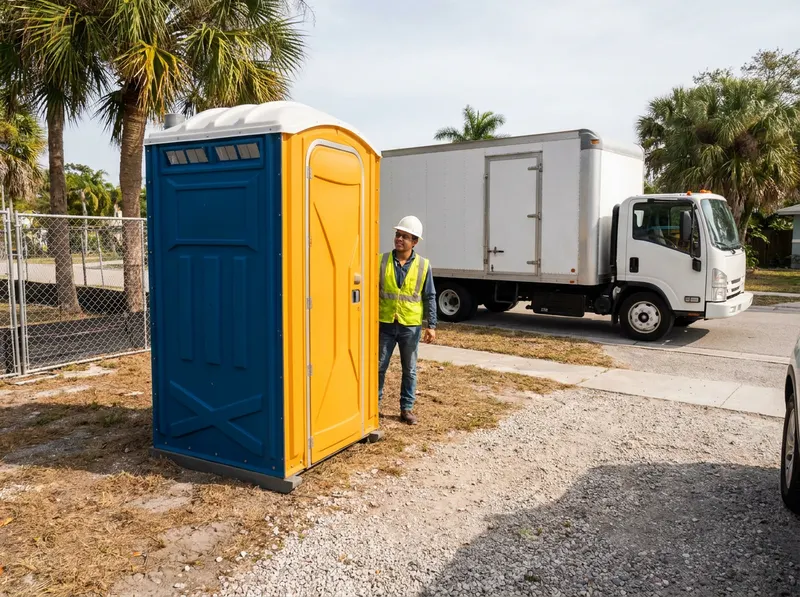 Construction Site Portable Toilet Rental in Sarasota, FL